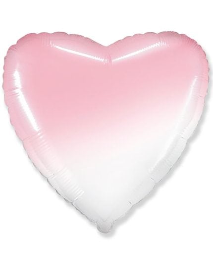 Сердце Розовый Градиент 46см